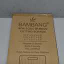 BAMBANG Bamboo Cutting Board, Dark Carbonized Chopping Boards Set of 3 with Stand, Butcher Block with Deep Juice Groove, Non-Toxic Wooden Cutting Boards for Kitchen Meal Prep & Serving