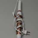 Conair Double Ceramic 1-Inch Curling Iron, 1-Inch Barrel Creates Classic Curls, Hair Curler for Use on Short, Medium, & Long Hair, White/Rose Gold