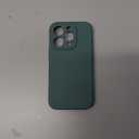 Miracase Designed for iPhone 14 Pro Max Phone Case with Screen Protector,[Upgraded Enhanced Camera Protection],Shockproof Liquid Silicone Case with Microfiber Lining,6.7 inch, Acacia Green