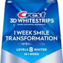Crest 3D Whitestrips, 1 Week Smile Transformation, Whitestrips 3D White, Teeth Whitening Strip Kit, 14 Treatments (Each with 1 Upper/1 Lower), 28 Strips
