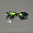 J+S Hali Small Round Polarized Sunglasses for Women Men | Spring Hinge Frame | Polarized 100% UV 400 | Medium-Small Fit