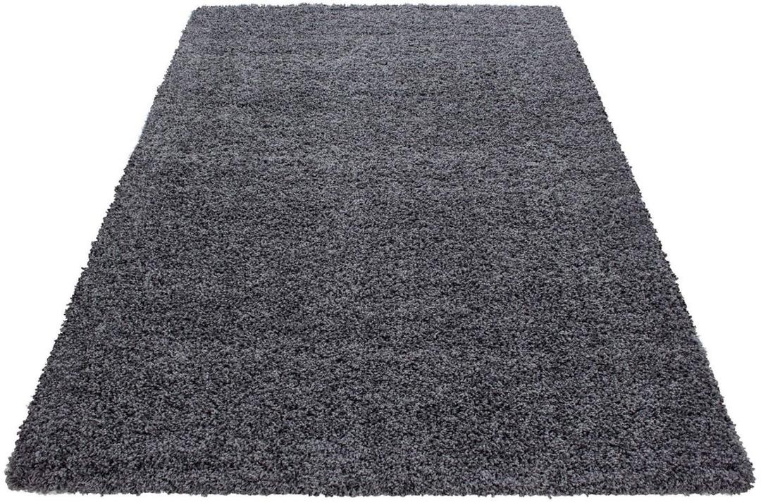 Fluffy Dark Grey Rug Living Room Are Non-Slip Washable Rugs
 72x20Inch