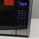 West Bend Microwave Oven 1000-Watts Compact with 6 Pre-Set Cooking Settings, Time and Weight Defrost, Electronic Control Panel and Glass Turntable, 1.1 Cu.Ft., Stainless Steel