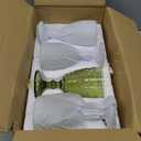 Green Wine Glasses set of 4, Green Goblets, Vintage Drinking Glassware, Colored Glassware Set for Party Home Wedding Baby Shower