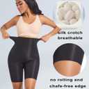 PRETTYWELL Shapewear Tummy Control Shorts for Women Comfort High Waisted Body Shaper Shorts Seamless no Rolling Thigh Slimmer (Black, XL)