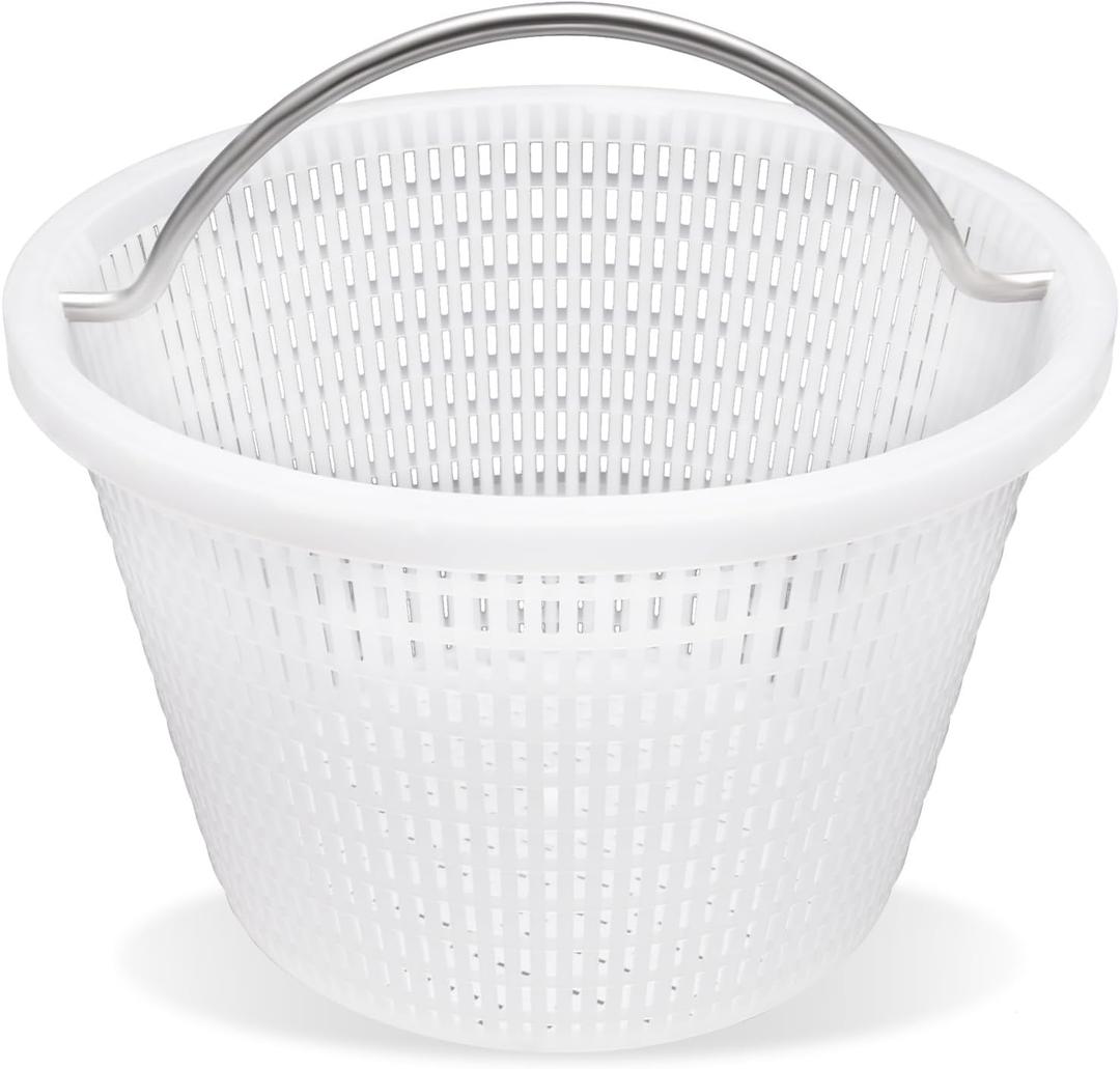 Handle Basket Replacement Bermuda Gunite Pentair 516112,Compatible with Waterway Skimmer Basket 542-3240/542-3240B for Renegade Skimmers Pool Basket, Stainless Steel Handle