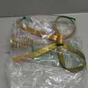 Metal Christmas Bow Tree Topper, Christmas Gold Bow Ornament Decorations for Xmas Tree Topper Garland Wreath Indoor Outdoor Decor, 9.5 x 8.7''