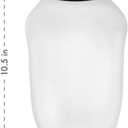 Dexas Chop & Scoop Cutting Board, Small 6.5 by 10.5 inches, White with Black Handle