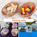 Oval Wicker Baskets - Bulk, 27 Pack, Bread & Gift Baskets, Durable, Home & Restaurant Use