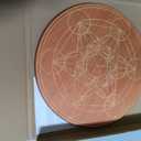 Metatron's Cube Crystal Grid 10" - Sacred Geometry Wall Decor for Balance & Protection, Premium Walnut Finished Bamboo Meditation Plate art work