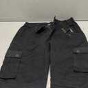Women's Cotton Casual Military Army Cargo Combat Work Pants with 8 Pocket (32, Black)