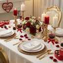 I00000 150PCS White and Gold Plastic Plates with Disposable Silverware for 30 Guests,Nice Disposable Plates,White Plastic Plates Set Include 30 Dinner Plate,30 Dessert Plate,90 Gold Cutlery for Party