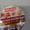 XFasten Clear Window Sealing Tape, 2 Inch x 30 Yards (50.8 mm x 27.4 m), Clear Sealing Film for Draughts Insulation, No Residue (Pack of 2)