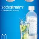 Sodastream Dishwasher Safe 1L Classic DWS Carbonating Bottle White (twinpack), Pack of 2