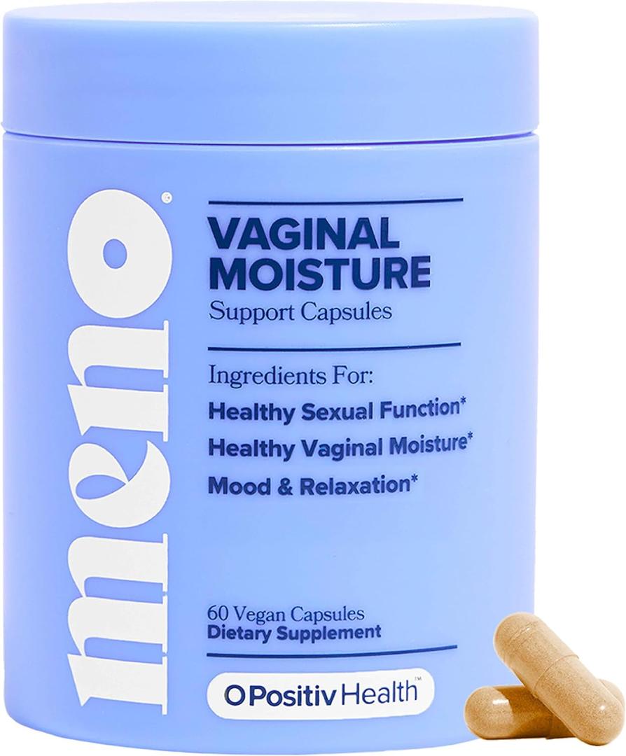 MENO Vaginal Moisture Support Capsules OBGYN-Formulated to Support Healthy Vaginal Moisture, Mood & Relaxation Hormone-Free Supplements with Maca Root & Fenugreek Seed Extract 30 Servings