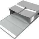 BESTYASH Foldable Bed Sheet Storage Bin Zipper Closure Lightweight Oxford Organizer Box for Bedding Blankets and Closet Use Compact and Portable Storage for Bedroom and Apartment