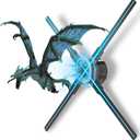 3Dhologramfan, 52cm 3Dhologramfan Projector HD LED Holographic Christmas Tree Advertising Display with Remote Bluetooth WiFi,1500 Video Library for Business,Bar,Halloween Missyou 20.5 Inch