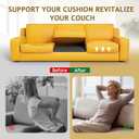 MYLIFESION Couch Cushion Support for Sagging Seat, 24x24x2 inches High-Density Foam Sofa Cushions Support, Under Cushion Sag Repair, Grey Set of 1