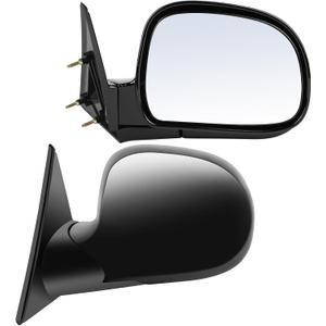 ECCPP Manual Left & Right Side Mirror Set For Chevy Blazer S10/ For GMC Jimmy S-15/ For Sonoma Pickup 1994-1998, Medium