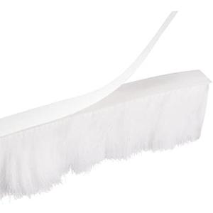 uxcell Weather Stripping Brush, 26ft L x 0.35" W x 0.9" H Self-Adhesive Seal Weatherstrip Sweep Brush White for Door Window
