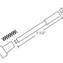 25 Pack - American Made Window Screen Clips  Aluminum Replacement Spring Plunger Pins, Frame Latch Lock Bolts, Pull Pin Fastener Parts, Secure Window Screens