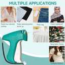 Stitch Gun for Clothes, Micro Tagging Gun for Clothing, Handheld Tag Gun Quick Stitch Sewing Gun, Quick Clothing Fixer Includes 2 Needles, 4.4mm 480 Pcs and 5.4mm 480 Pcs Black White Fasteners (Emerald Green)