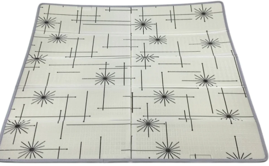 Baby Play Mat 79x71, Extra Large Baby Mat for Floor, Foldable Play XPE Foam Mat, Reversible Crawling Mat for Baby, Waterproof, Safe & Thick Playmats for Babies and Toddlers, Indoor & Outdoor Use (Circle)