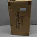 Christmas Angel Tree Topper with Feather Wings, Plug in Christmas Tree Ornament for Indoor Office Xmas New Year Holiday Tree Decoration, red