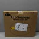 hodzumrac Heated Bird Bath, 75W Thermostatically Controlled Birdbath Heater with 2 Food Trough, Heated Bird Feeder for Winter Outdoor Patio Lawn & Garden Decoration, with Mounting Hardware