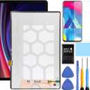 for Samsung Galaxy Tablet S9 FE+ Plus Screen Replacement for Samsung Tab S9 FE Plus Replacement Screen SM-X610 X616 LCD Display Digitizer Touch Screen Assembly 12.4 inch Black