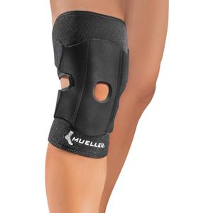 MUELLER Sports Medicine Adjustable Knee Support, Knee Pain Relief Support for Men and Women, Ideal for Arthritis, Sprains, Black (OSFM 12"-20")