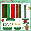 POMBUDS Pipe Cleaners Craft Bulk, 1300pcs Chenille Pipe Cleaners for Crafts, Chenille Stems Art Supplies, 13 Color, Pipe Cleaners for Creative DIY Room Decor.