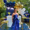 Navy Blue and Gold Party Balloons, 50 Pcs 12 Inches Navy Blue Gold White Latex Balloon for Birthday,Baby Shower, Graduation Decorations