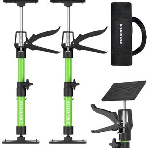 KILOUPOLE Cabinet Jack Support Pole, 13.823.6 Inches Steel Telescopic Quick Support Rod, Third Hand Tool Support System, Drywall Jack, Cargo Bars, 132 LB Capacity, 2Pack