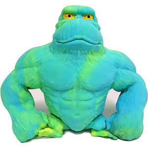 Stretchy Squishy Monkey Squeeze Toy Funny Gorilla Squishy Toy Stress Relief and Sensory Decompression Toy for Kids/Adults,Green