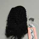 14 Inch Kinky Curly Clip ins Human Hair 110g 7pcs 20 Clips 3C 4A Curly Clip In Hair Extensions Real Human Hair Brazilian Virgin Hair Full Head for Women Natural Black