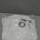 Simplebrand Pure White Light Filtering Curtains for Bedroom 63 Inch Length 2 Panels Set, Thermal Insulated Energy Saving Curtains for Kids Room, Grommet Solid Nursery Window Drapes, W40 x L63