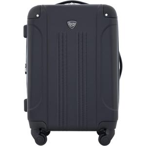 Travelers Club Chicago Hardside Expandable Spinner Luggage, Black, 20" Carry-On