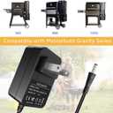 9004190216 Power Cord Fit for Digital Charcoal Grill an Smokers, Compatible with Masterbuilt Gravity Series 560/800/1050 XL Digital Charcoal Grill and Smokers Combo(15 ft) 12V Power Supply ﻿