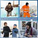 Fashion Knit Beanies Hats, Men Women Warm Beanie for Winter, Fleece Lined Beanie, Thermal Thick Snow Skull Cap (Gray)