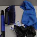 CARCAREZ 39" Extendable Car Snow Brush and Ice Scraper, Windshield Window Ice Snow Removal Snow Broom with Foam Grip 180 Pivoting Brush Head Snow Scraper for Car Auto Truck SUV (Blue)