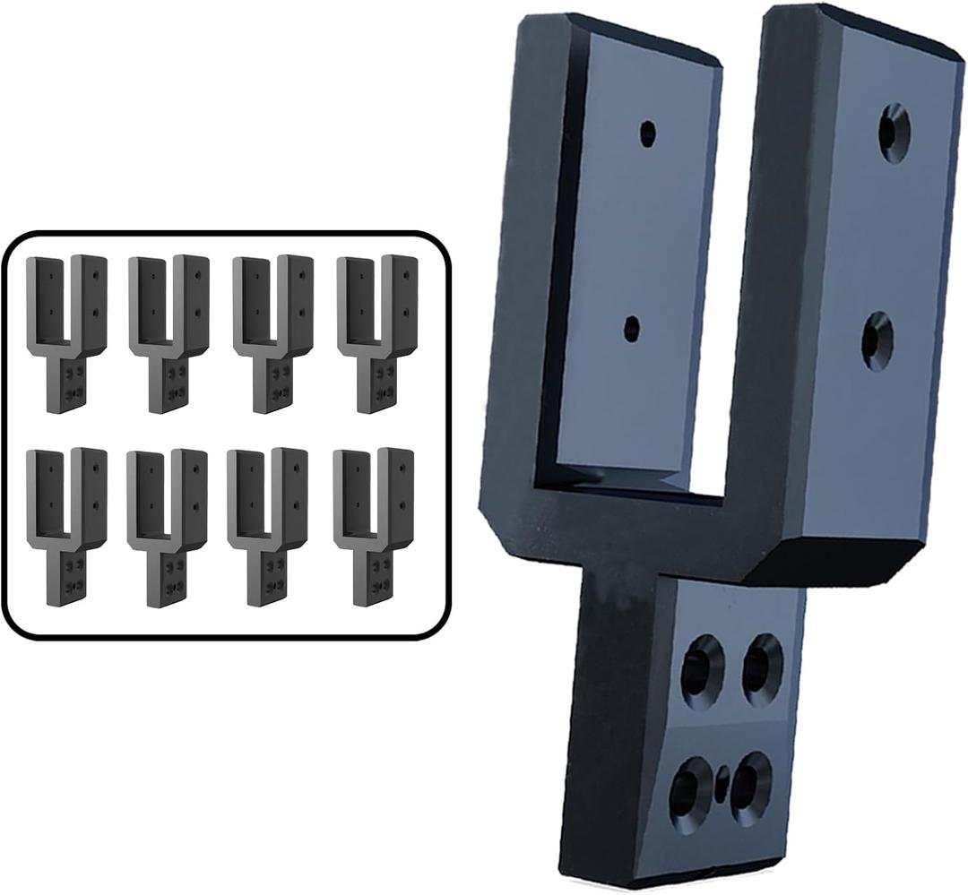 Heavy-Duty Sidewall Brackets (Set of 8) - Compatible with Gorilla Cart 7 & 12 cu/ft Models, Fits 3/4" x 2" x 2.5" Holes, Easy Installation, Extra Storage Capacity