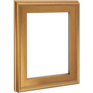 Cardinali Plein Aire Frame, Gold 16x20-3" Wide Moulding with Raised Edge -1/2" Rabbet Depth - Timeless Frame for Canvas - Made in USA