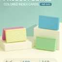 2 x Colored Index Cards 4x6 Inch 160 Count Ruled Index Flash Cards for Studying | Lined Colored Index Note Cards 4 x 6 with Colorful, Heavy Colored Flashcards 4x6 Notecards for Office, School, Home