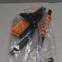 33" Extendable Snow Brush and Ice Scraper for Car Windshield, 2-in-1 Car Snow Brush & Ice Scraper with 360 Pivoting Brush Head and Comfortable Foam Grip for SUV Trucks Sedans, Orange