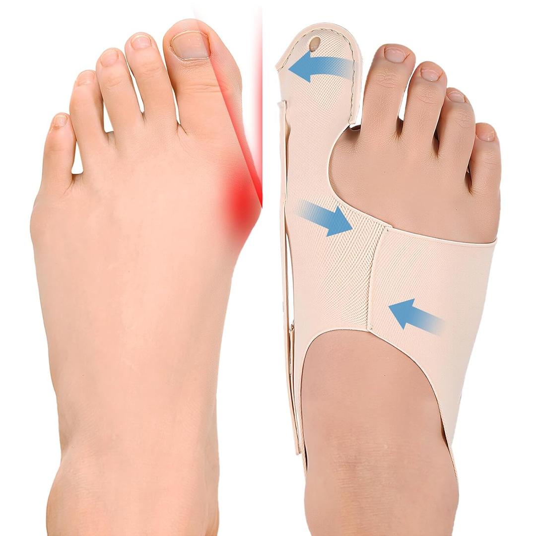 Bunion Corrector,Adjustable Toe Straightener for Pain Relief,Bunion Corrector & Big Toe Alignment Splint,Day & Night Wear for Men and Women,Fits in Most Shoes for Daily Activities(Medium)