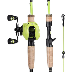 Sougayilang Fishing Rod and Reel Combo, 2-Piece M/MH Fishing Pole with Baitcasting Reel Set, Baitcaster Combo