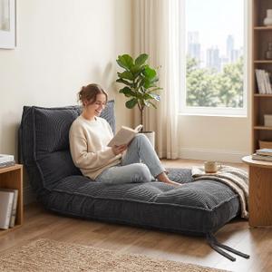 Futon Mattress Twin Size, 8 Inch Futon Floor Sofa Bed Foldable with High-Resilience Foam Filling - 2 Storage Straps for Home, Guest Room, Dorm, Grey