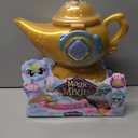 Magic Mixies Magic Genie Lamp with Interactive 8" Blue Plush Toy and 60+ Sounds & Reactions. Unlock a Magic Ring and Reveal a Blue Genie from The Real Misting Lamp. Gifts for Kids, Ages 5+