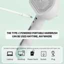 Pet Steam Brush, 3-in-1 Self-Cleaning Grooming Tool for Long & Short Hair Pets - Deshedding and Dematting Hair Brush for Dogs & Cats - White